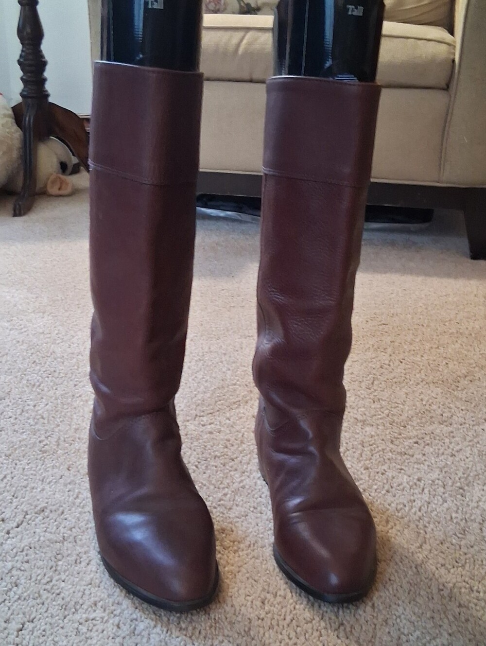 Eddie Bauer Brown Knee-High Leather Heeled Boots
